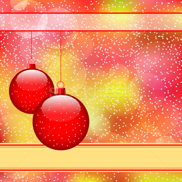 Vermelho natal colorido bokeh abstrato Foto stock © toots