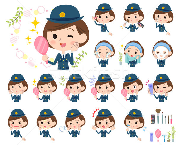 police Women_beauty Stock photo © toyotoyo