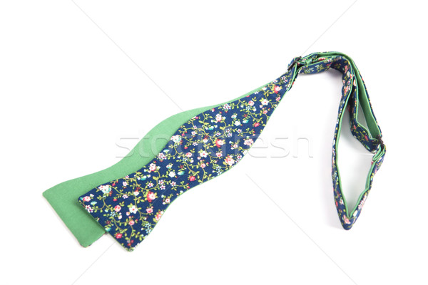 Flower green bow tie isolated on white background Stock photo © traza