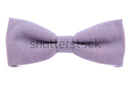 Stock photo: Red bow tie accessory for respectable people on an isolated whit