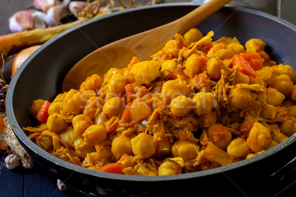 Foto stock: Comida · indiana · frango · temperos · cozinhado · indiano · estilo