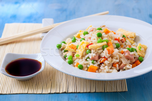 Stock photo: egg fried rice