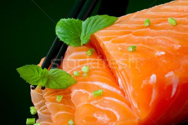 Salmon sashimi Stock photo © trexec