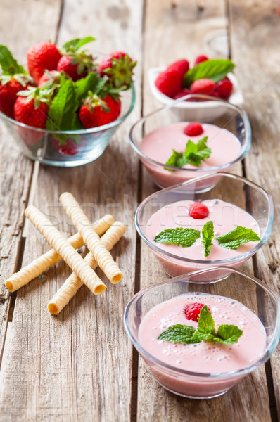 Berry milkshake Stock photo © trexec