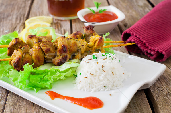 Chicken kebab Stock photo © trexec