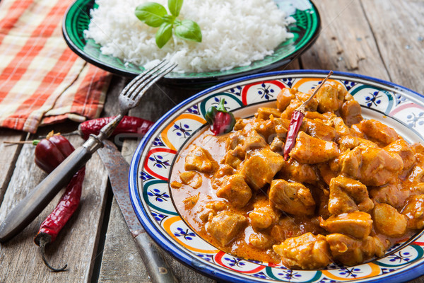 Stock photo: Chicken curry