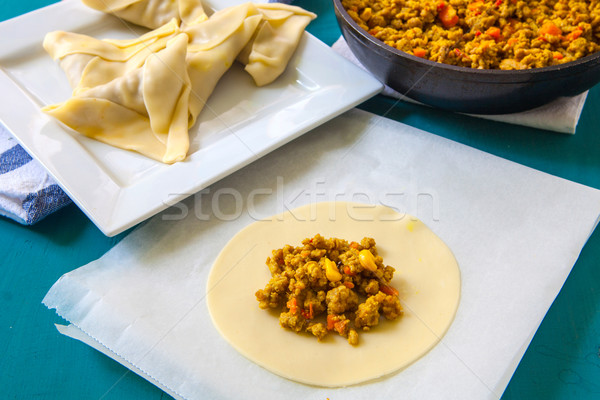 Indian samosas Stock photo © trexec