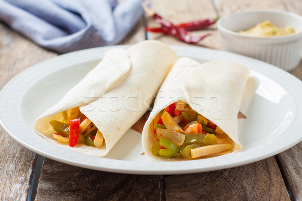 Mexican style poulet légumes [[stock_photo]] © trexec