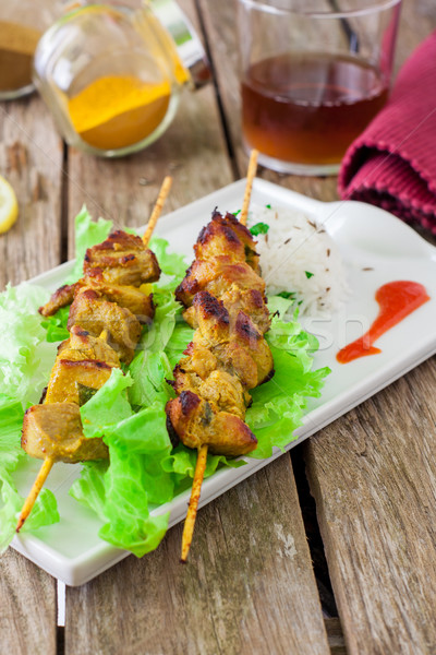 Chicken kebab Stock photo © trexec