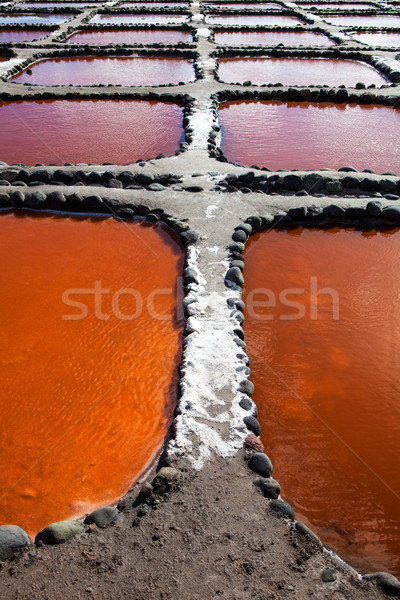Soli rafineria wyspa charakter krajobraz Zdjęcia stock © trexec