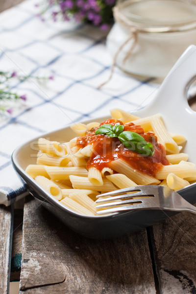 Italian pasta with tomato Stock photo © trexec
