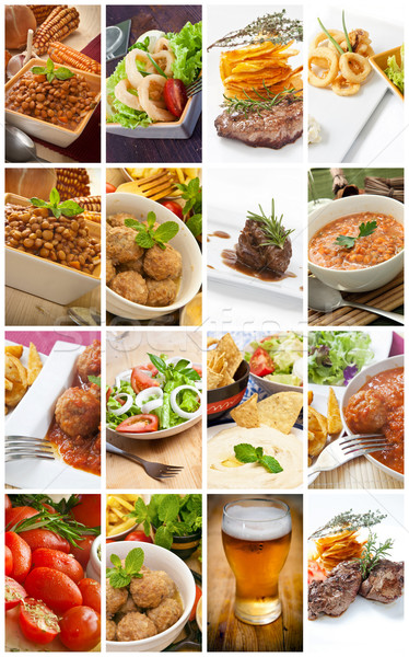 Food collage Stock photo © trexec