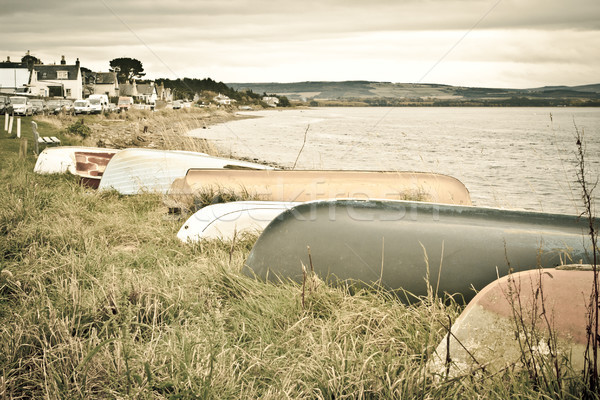 Boats at Findhorn Stock photo © trgowanlock