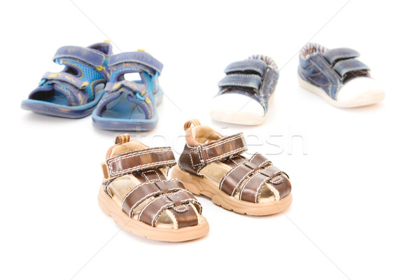 Children's footwear Stock photo © trgowanlock