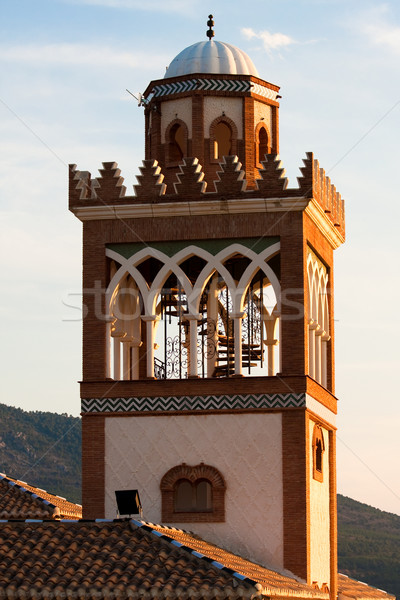 Minaret projektu kultu architektury wieża społeczności Zdjęcia stock © trgowanlock
