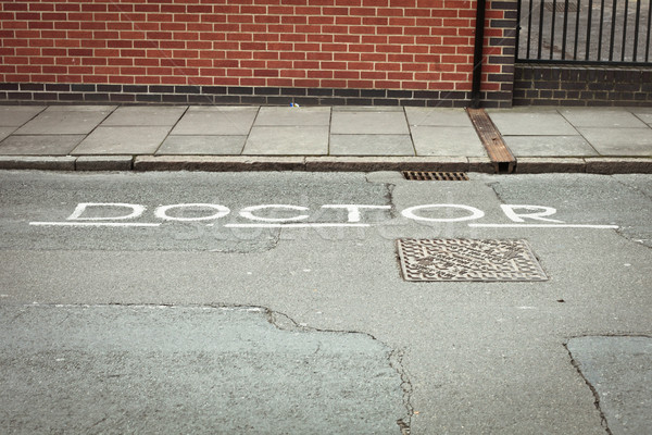 Doctor parking space Stock photo © trgowanlock
