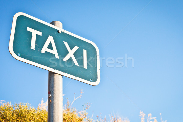 Taxi sign Stock photo © trgowanlock