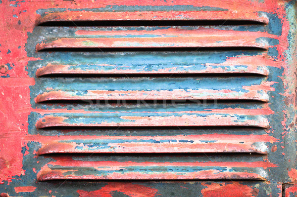 Metall alten gemalt Luft Kloake abstrakten Stock foto © trgowanlock