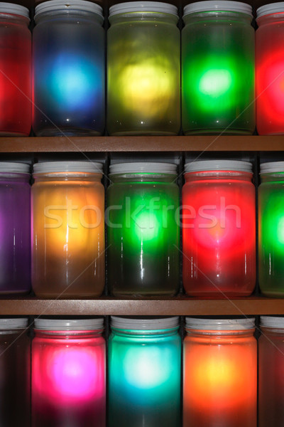 Colorido luz brilhante projeto cozinha Foto stock © trgowanlock