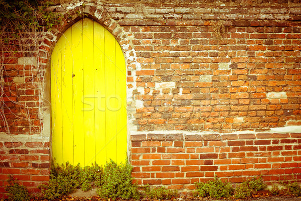 Yellow gateway Stock photo © trgowanlock