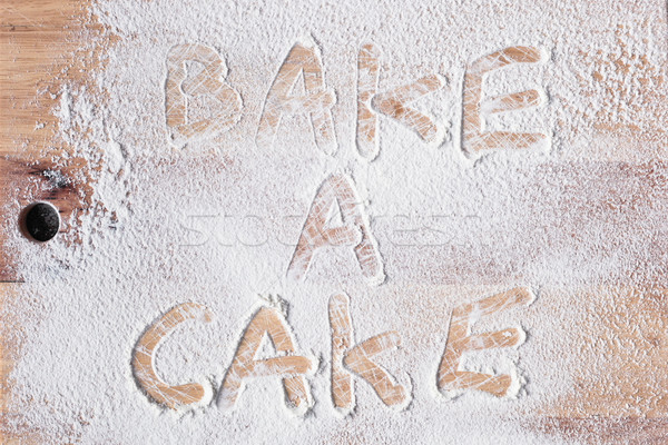 Bake a cake Stock photo © trgowanlock