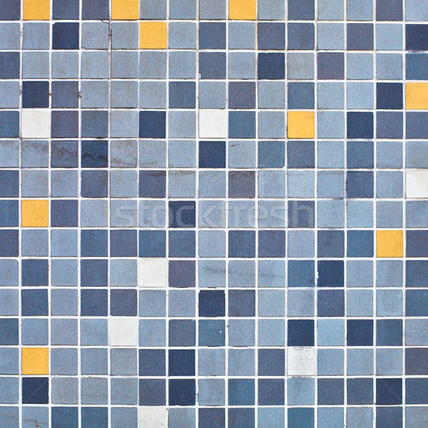 Piastrelle colorato piazza mini muro blu Foto d'archivio © trgowanlock