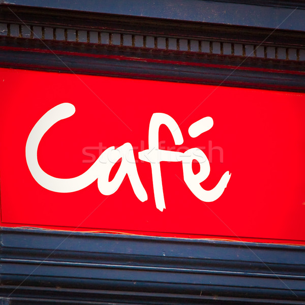 Cafe sign Stock photo © trgowanlock