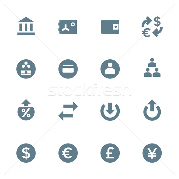 solid grey various financial banking icons set
 Stock photo © TRIKONA