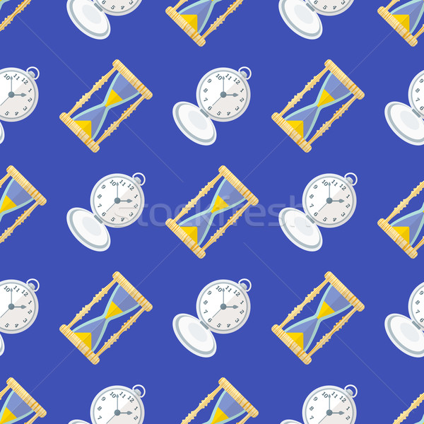 vector clock watches seamless pattern
 Stock photo © TRIKONA