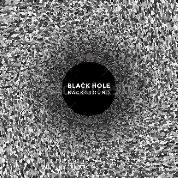 テレビ ノイズ ブラックホール ベクトル 抽象的な 現代 ストックフォト © TRIKONA