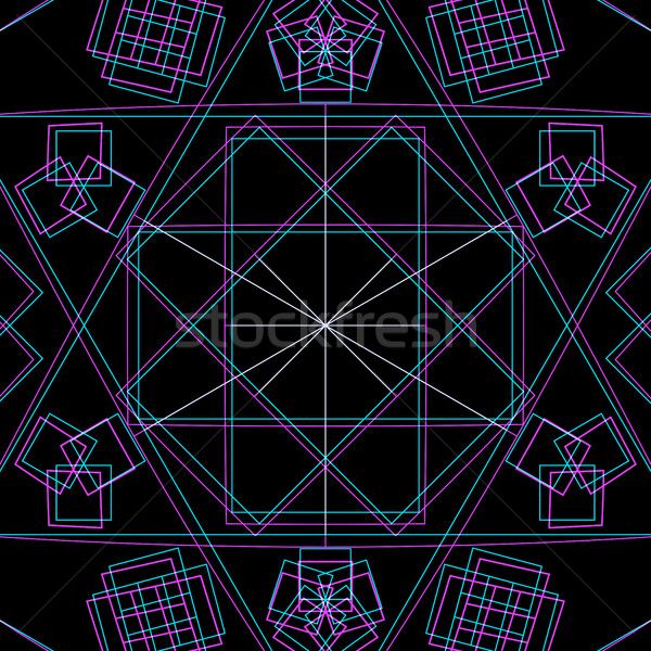 Vector abstract geometrie decorare pătrat Imagine de stoc © TRIKONA