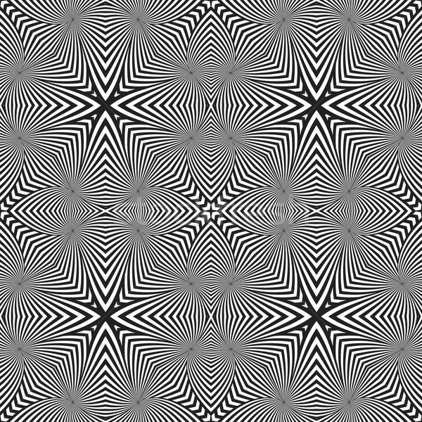 Optische kunst abstract gestreept naadloos patroon Stockfoto © TRIKONA