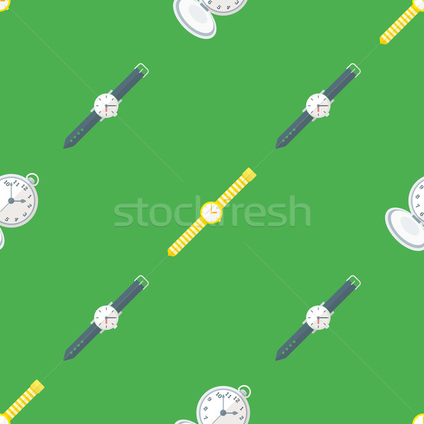 vector clock watches seamless pattern
 Stock photo © TRIKONA
