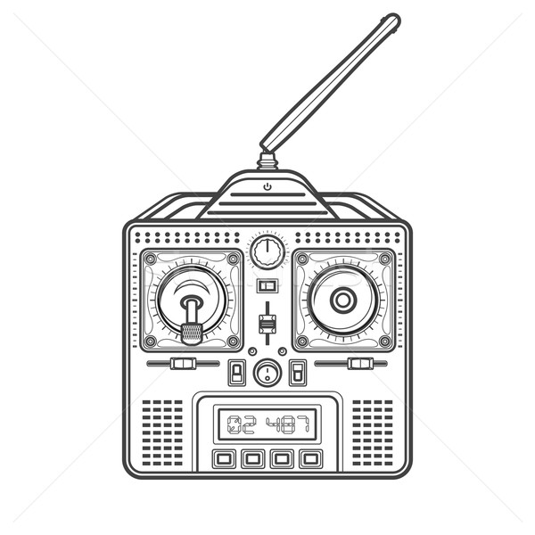 vector radio remote control illustration Stock photo © TRIKONA