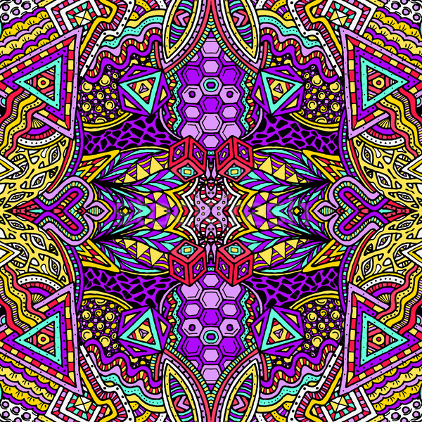 Colorat psychedelic model vector violet Imagine de stoc © TRIKONA