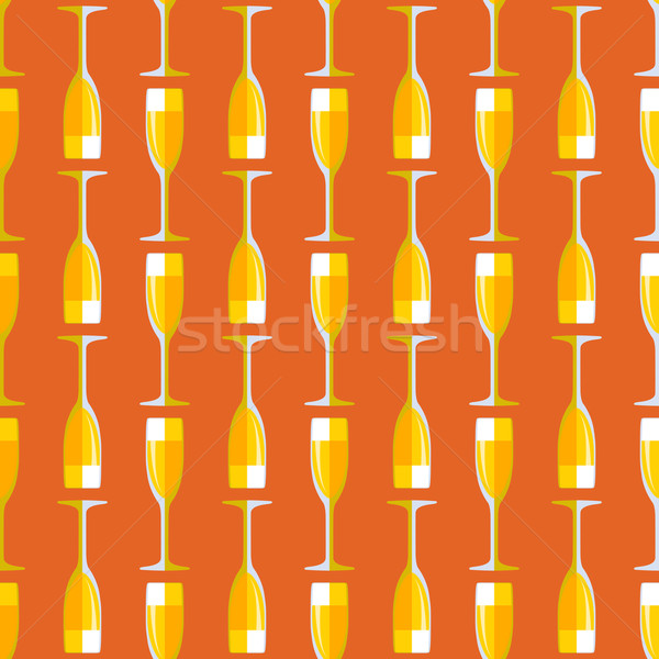 colored champagne glass seamless pattern
 Stock photo © TRIKONA