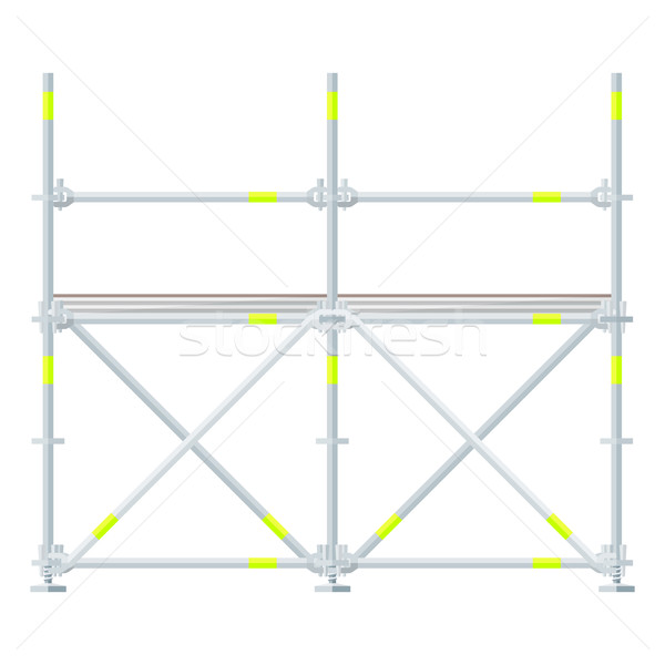 colored flat style scaffolding illustration Stock photo © TRIKONA
