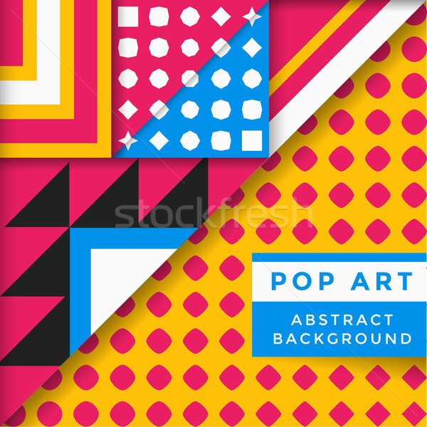 vector abstract pop art background Stock photo © TRIKONA