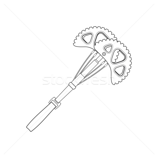 outline alpinism equipment cam device icon illustration
 Stock photo © TRIKONA