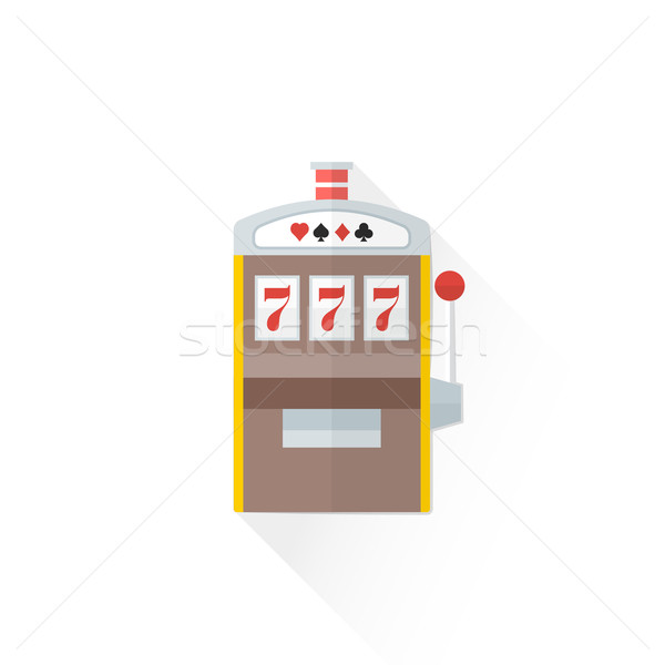 color playing slot machine icon illustration
 Stock photo © TRIKONA