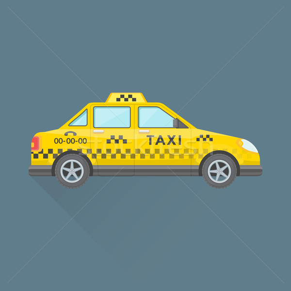 taxi cab service car illustration Stock photo © TRIKONA