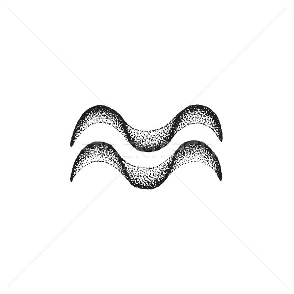 hand drawn Aquarius zodiac sign
 Stock photo © TRIKONA
