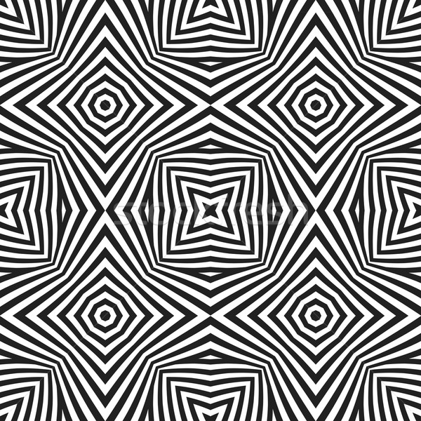 optical art abstract striped seamless deco pattern Stock photo © TRIKONA