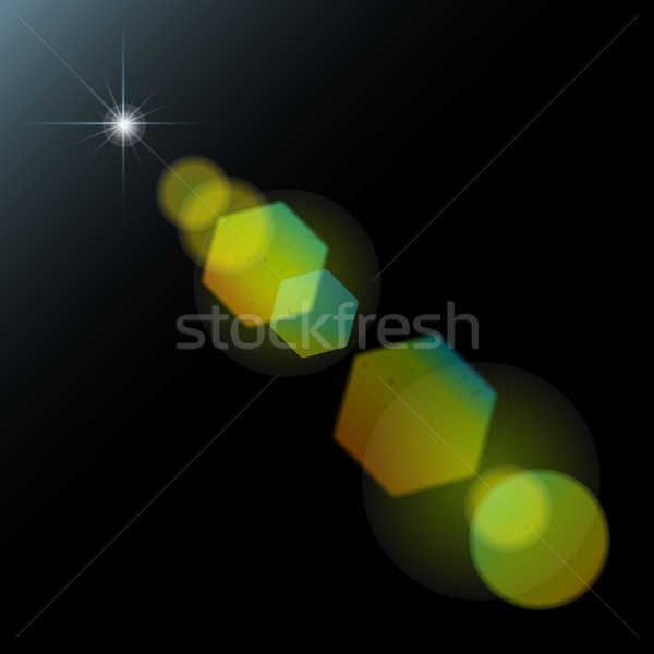 Foto stock: Vetor · geométrico · bokeh · colorido · efeito