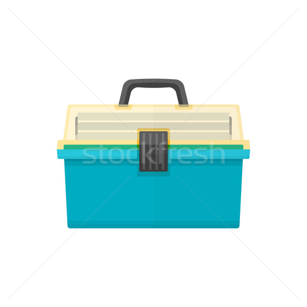 vector flat style fishing tackle box illustration
 Stock photo © TRIKONA