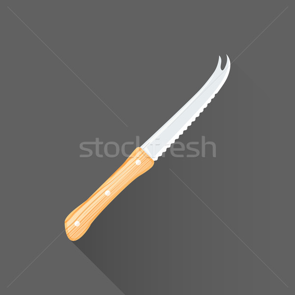 vector flat style barman knife illustration icon Stock photo © TRIKONA