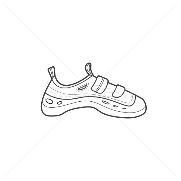 outline alpinism equipment shoes icon illustration
 Stock photo © TRIKONA