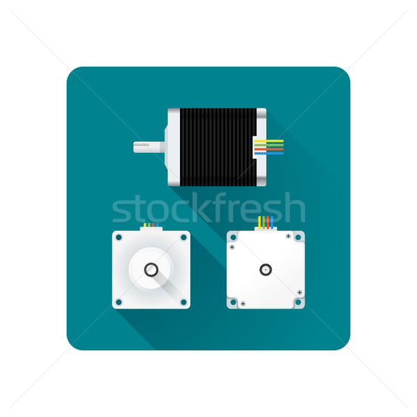 Сток-фото: вектора · электрических · Motor · иллюстрация · дизайна