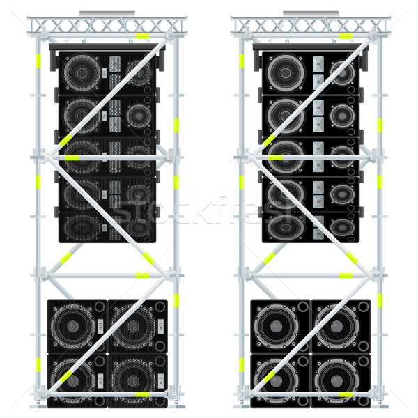 Ligne concert acoustique suspension illustration [[stock_photo]] © TRIKONA