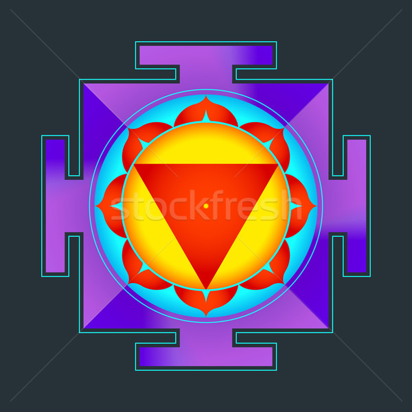 colored Tara yantra illustration
 Stock photo © TRIKONA